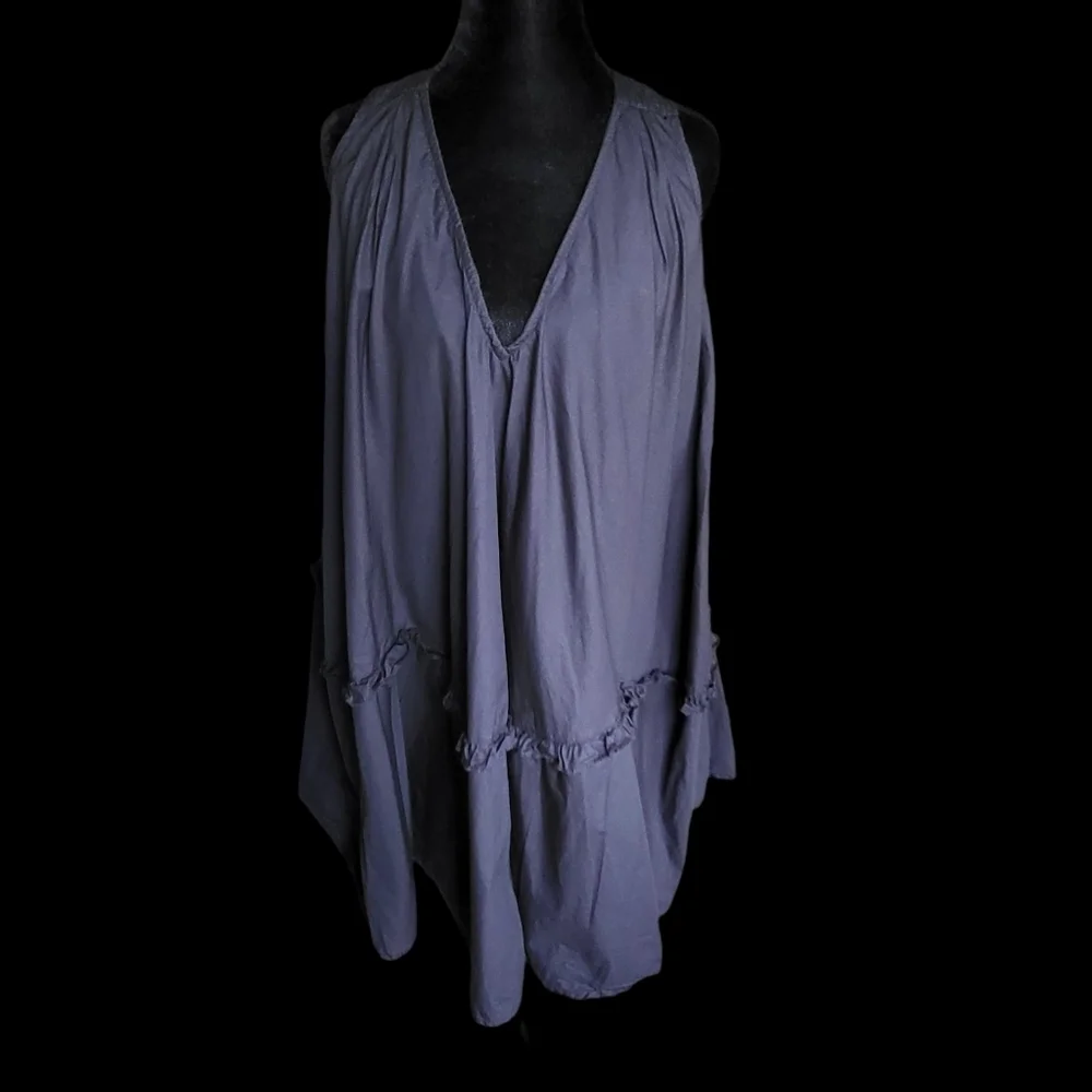 By Anthropologie V-Neck Swing Tunic Size XXS Romantic, Boho, Flirty, Girly - Picture 5 of 10